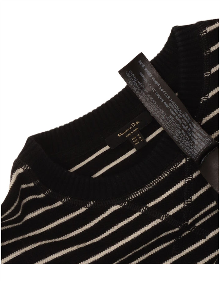 Massimo Dutti γυναικείο μακρυμάνικο 14 μεσαίο βαμβακερό μαύρο ριγέ