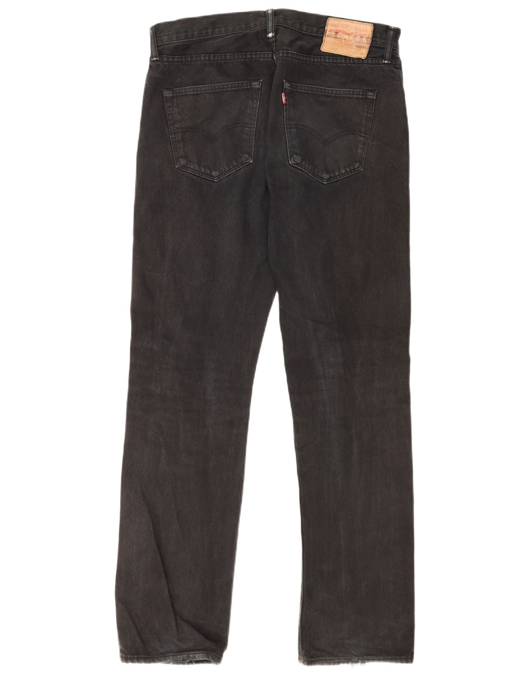 Levi's Mens 501 Straight Jeans W32 L34 Μαύρο βαμβακερό