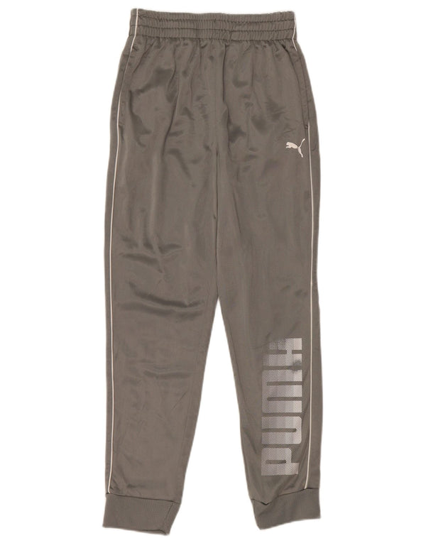 Puma Boys Graphic αθλητική φόρμα παντελόνι Joggers 10-11 Years Grey Polyester