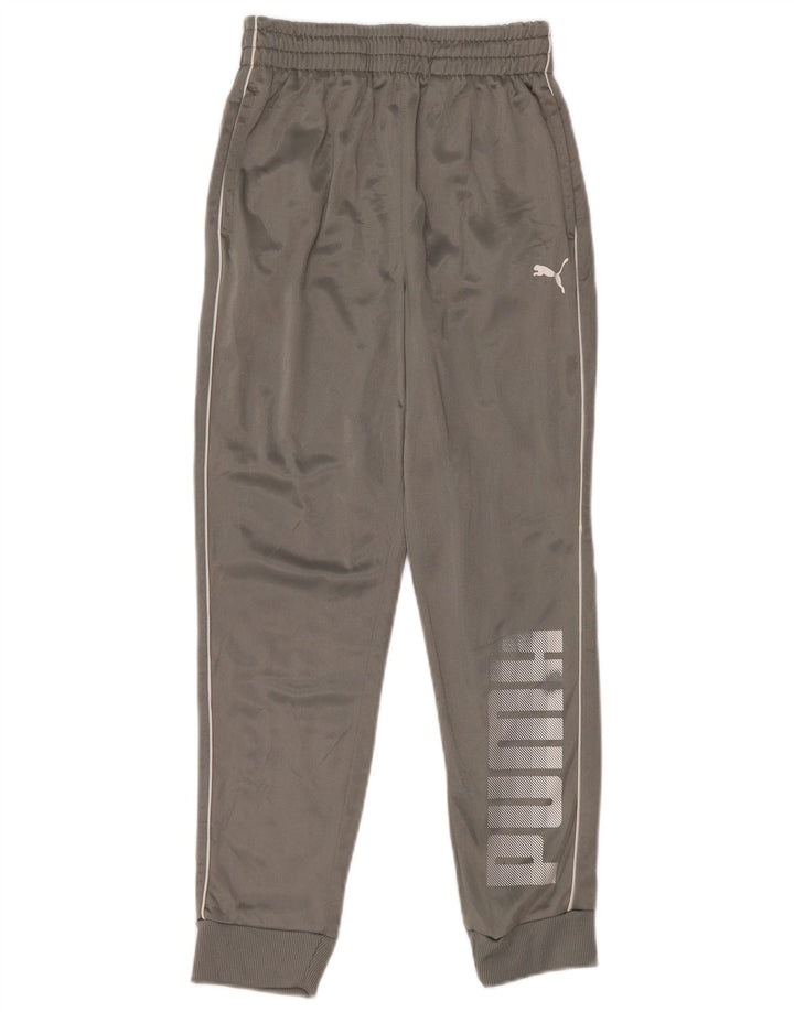 Puma Boys Graphic αθλητική φόρμα παντελόνι Joggers 10-11 Years Grey Polyester