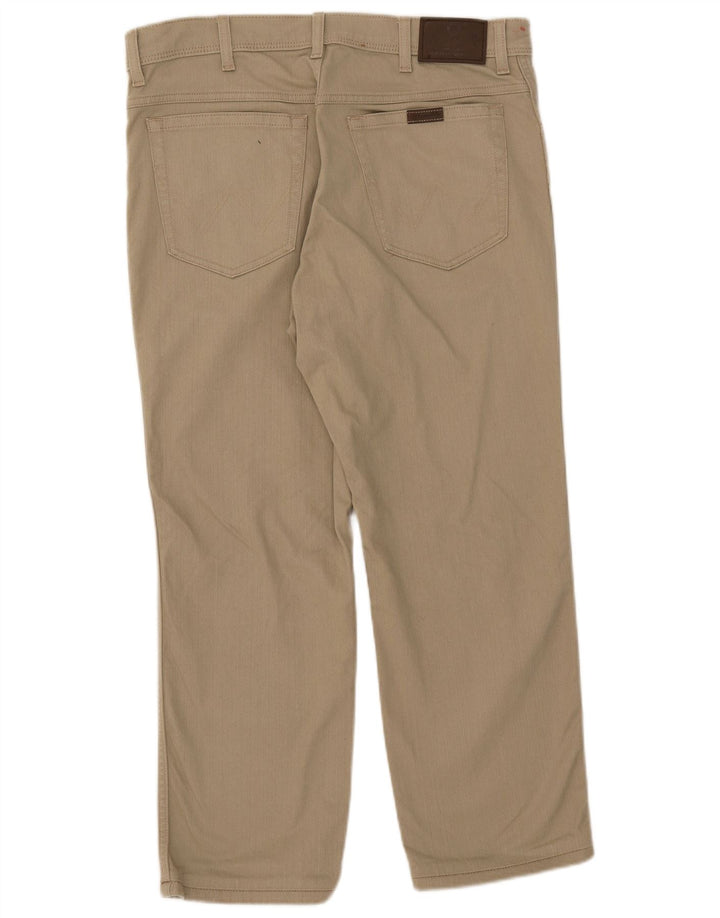 Ανδρικό τζιν Wrangler Cropped W36 L25 Μπεζ βαμβακερό