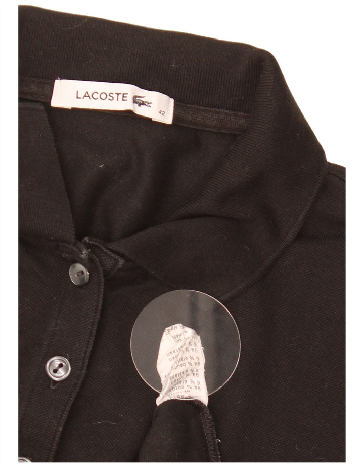 Γυναικείο πουκάμισο Polo Lacoste Νούμερο 42 Μεγάλο μαύρο βαμβακερό