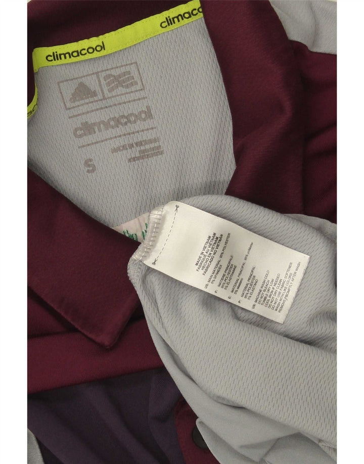 Ανδρικό πουκάμισο Adidas Climacool Polo Small Grey Colourblock Polyester
