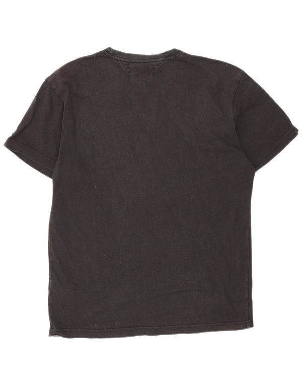 Ανδρικό T-Shirt Tommy Hilfiger Top μεγάλο μαύρο βαμβακερό