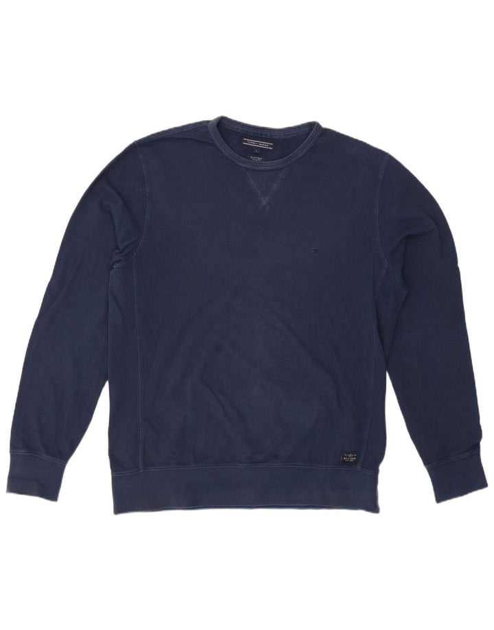 TOMMY HILFIGER Ανδρική φούτερ Vintage Fit Jumper Μεγάλο Navy Βαμβακερό