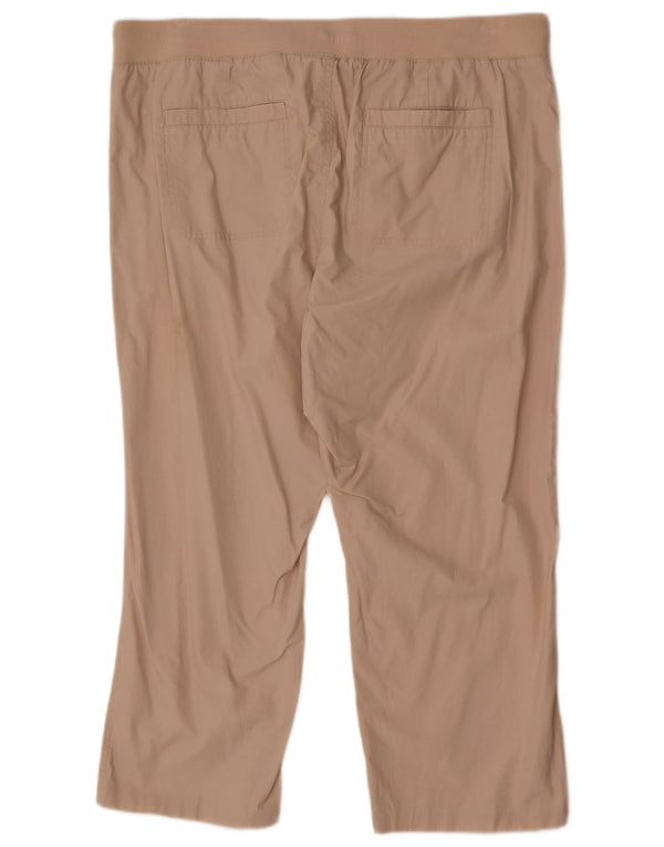 Marks & Spencer Γυναικείο ίσιο κομμένο παντελόνι UK 20 2XL W40 L25 Beige