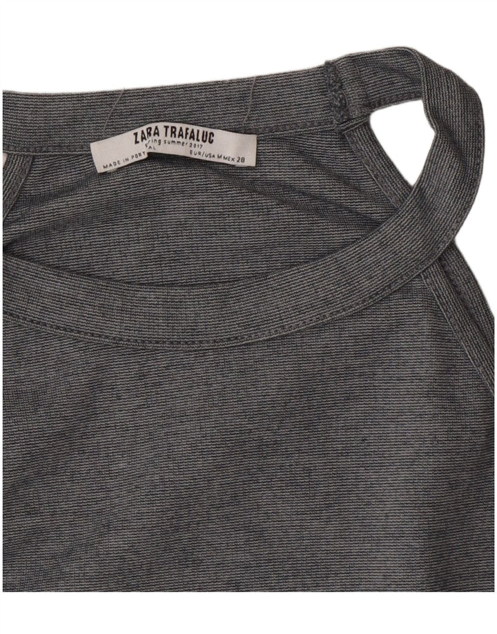 Zara Γυναικείο φόρεμα Trafaluc Halter UK 12 Medium Grey