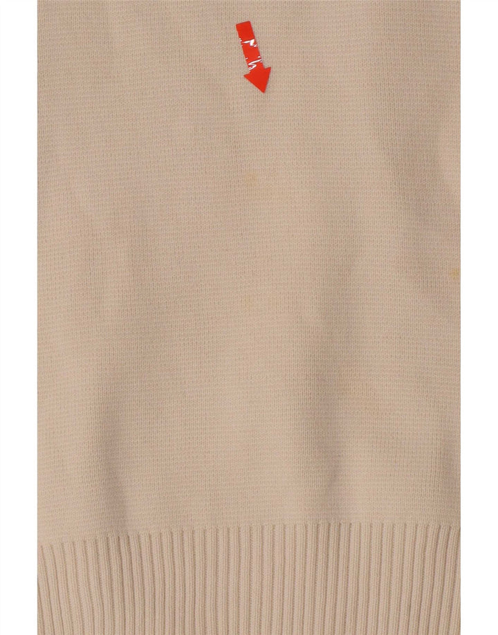 Zara ανδρικό γιλέκο Tank Top Large Off White Βαμβακερό