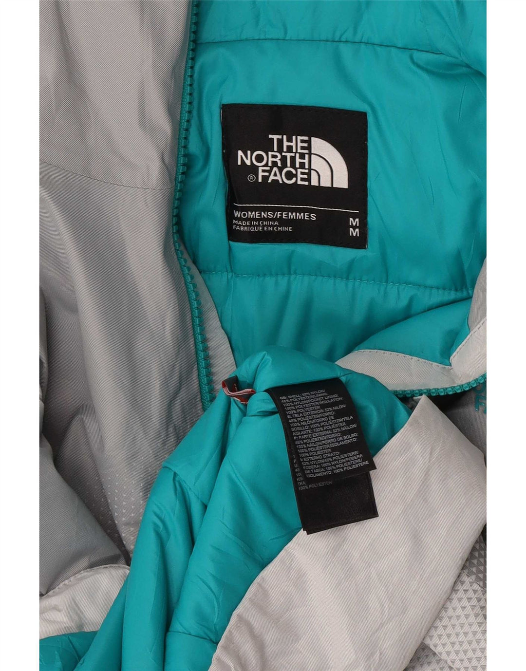 The North Face γυναικείο μπουφάν βροχής με κουκούλα UK 14 Medium Grey Colourblock