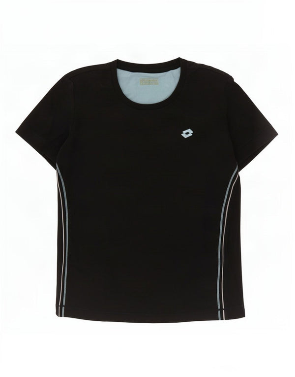 Lotto Womens T-Shirt Top UK 12 Medium Navy Blue