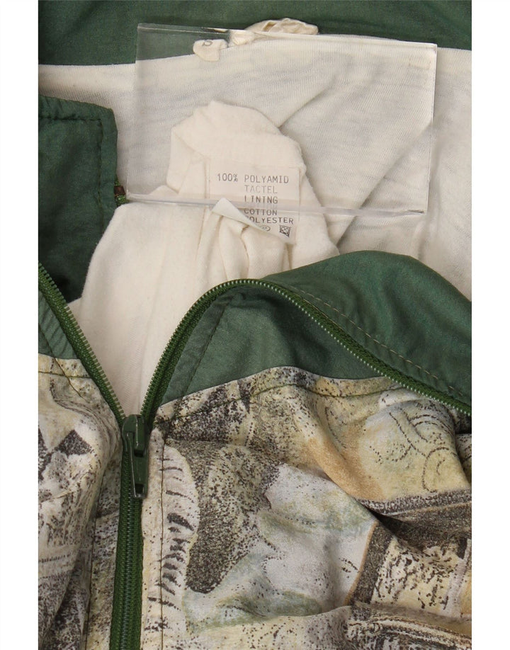 Ανδρική φόρμα VINTAGE Loose Fit Graphic Top Jacket Small Khaki Polyamide