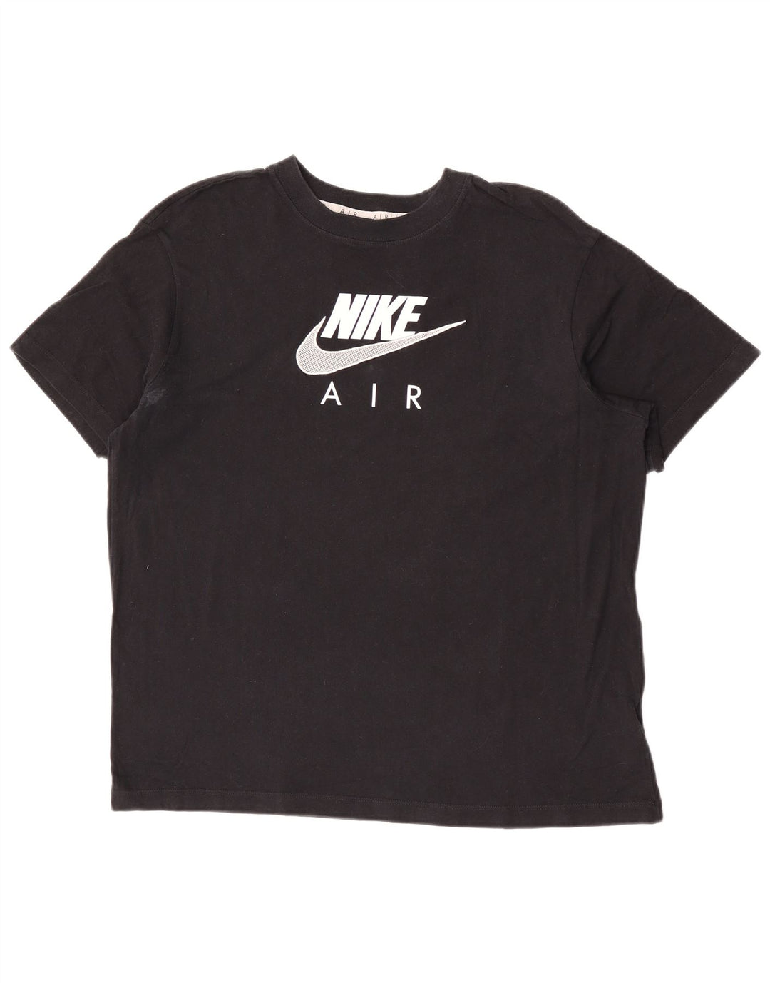 Ανδρικό γραφικό μπλουζάκι Nike, μεσαίο μαύρο βαμβακερό