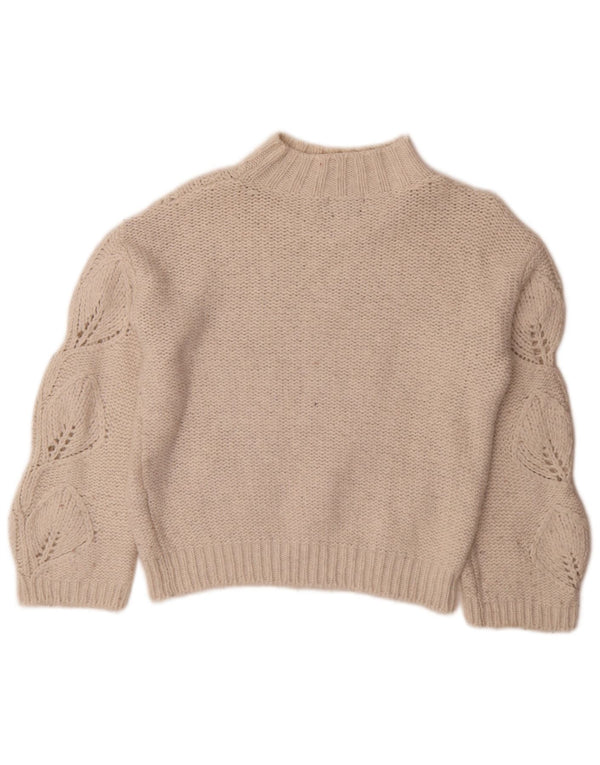 Massimo Dutti Γυναικείο πουλόβερ με λαιμό χελώνα UK 4 XS Off White