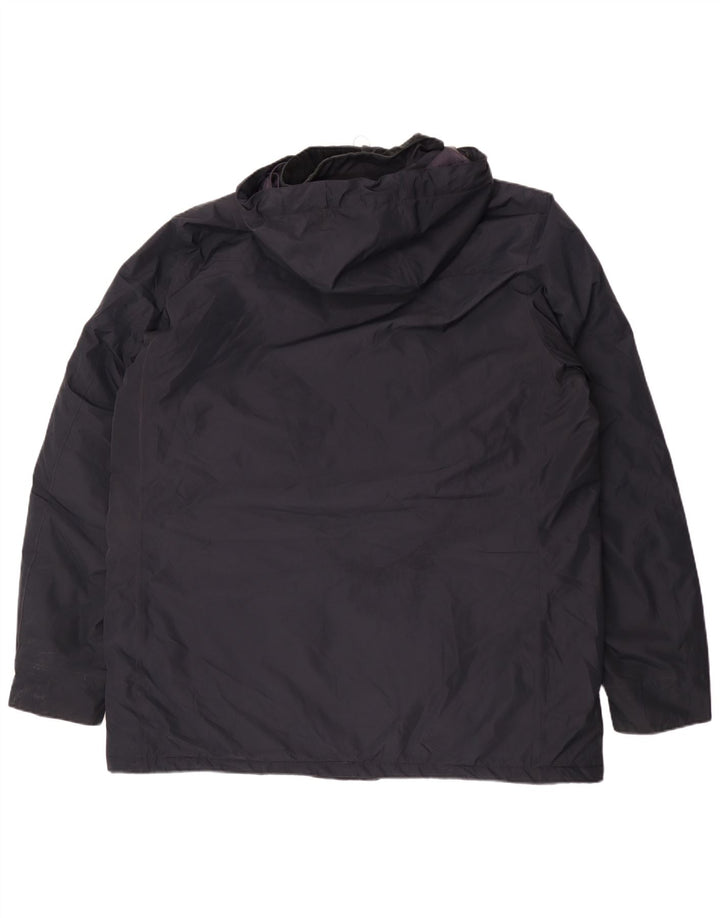 Barbour Ανδρικό παλτό αντιανεμικό με κουκούλα UK 44 2XL Navy Blue Polyester