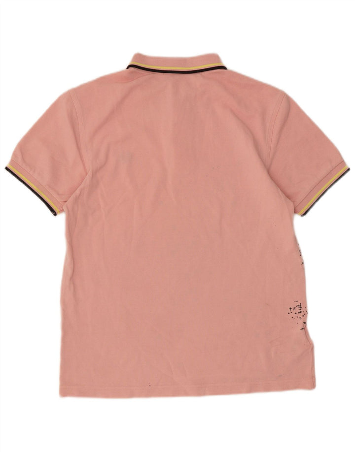 Fred Perry Ανδρικό Πόλο Μπλουζάκι Μικρό Ροζ Γραβάτα Βαμβακερό