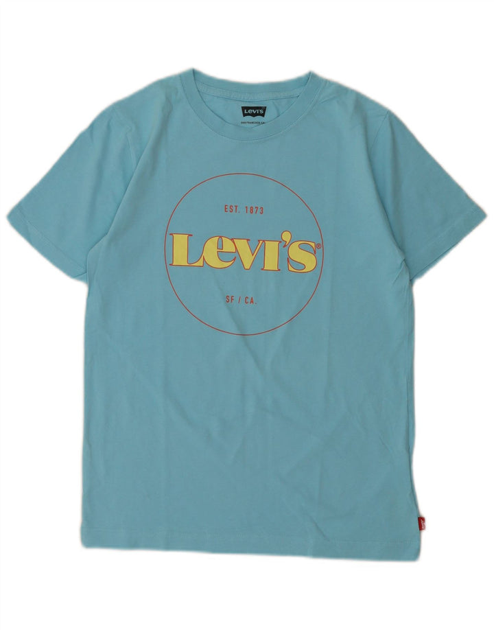 Γραφικό T-Shirt Levi's Boys Top 13-14 ετών Μπλε βαμβακερό