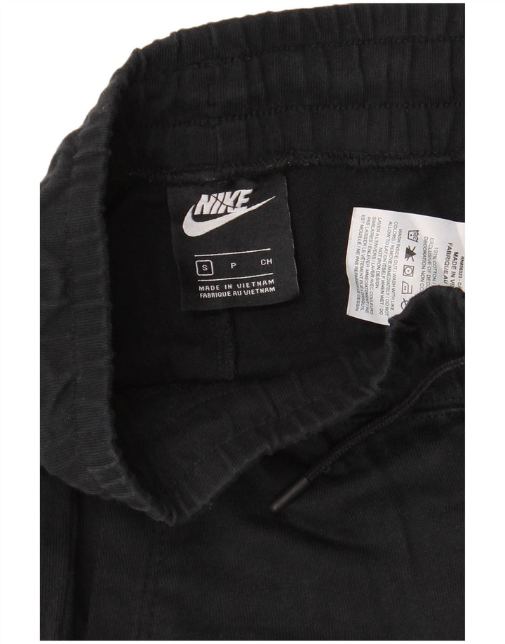 Ανδρική αθλητική φόρμα NIKE Παντελόνι μικρό μαύρο βαμβακερό