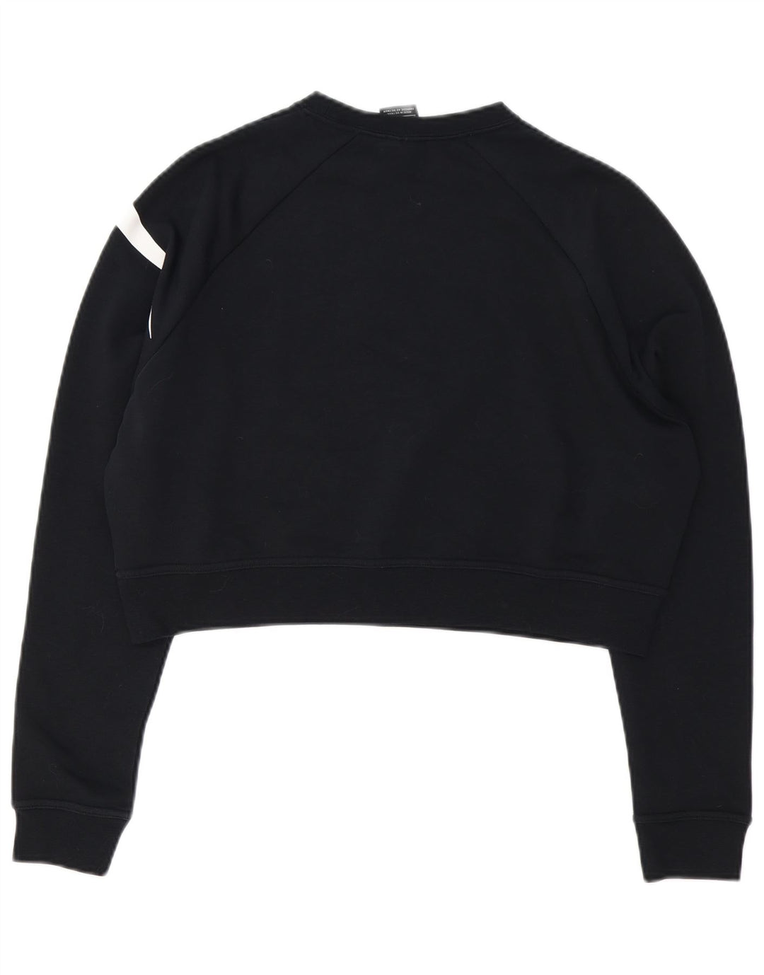 Γυναικείο γραφικό φούτερ NIKE υπερμεγέθη Crop Jumper UK 10 Small Black