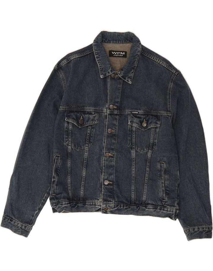 WPM Mens Denim Jacket UK 40 Large Blue Cotton Vintage WPM and Second-Hand WPM from Messina Hembry 