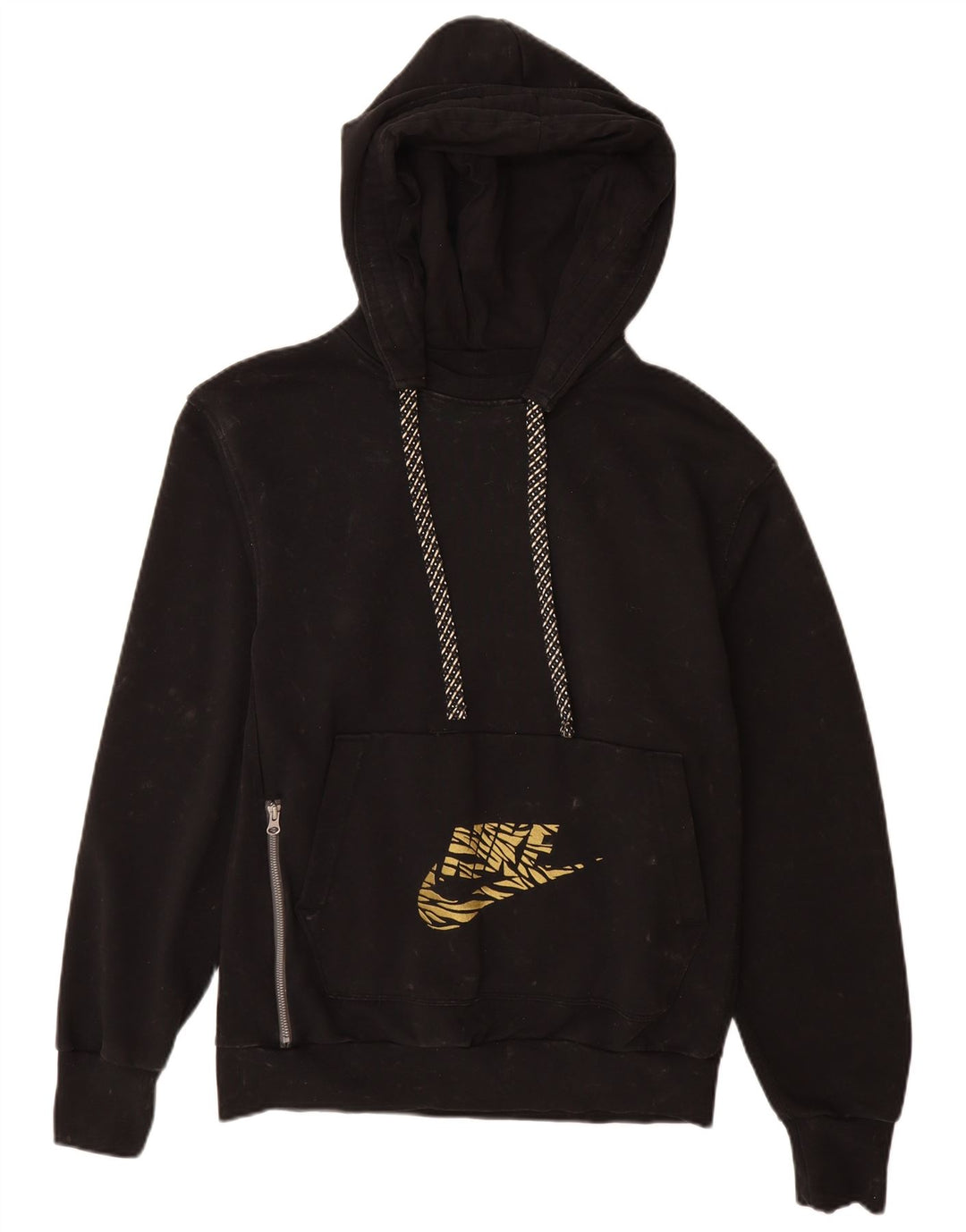 NIKE Ανδρικό Dri Fit Graphic Hoodie Jumper Μικρό μαύρο βαμβακερό