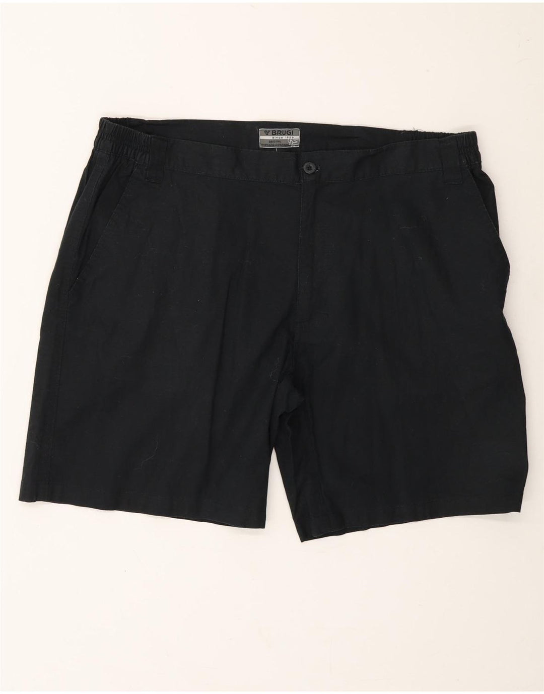 BRUGI Mens Chino Shorts Large W36 Black Vintage Brugi and Second-Hand Brugi from Messina Hembry 