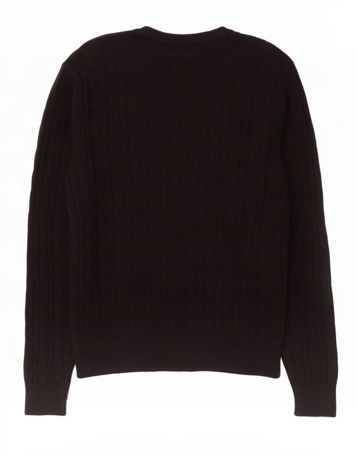 Ανδρικό πουλόβερ Jack Wills Boat Neck Jumper Medium μαύρο νάιλον