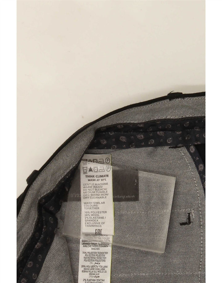 Marks & Spencer Womens Performance Slim Suit Παντελόνι W28 L33 Μαύρο
