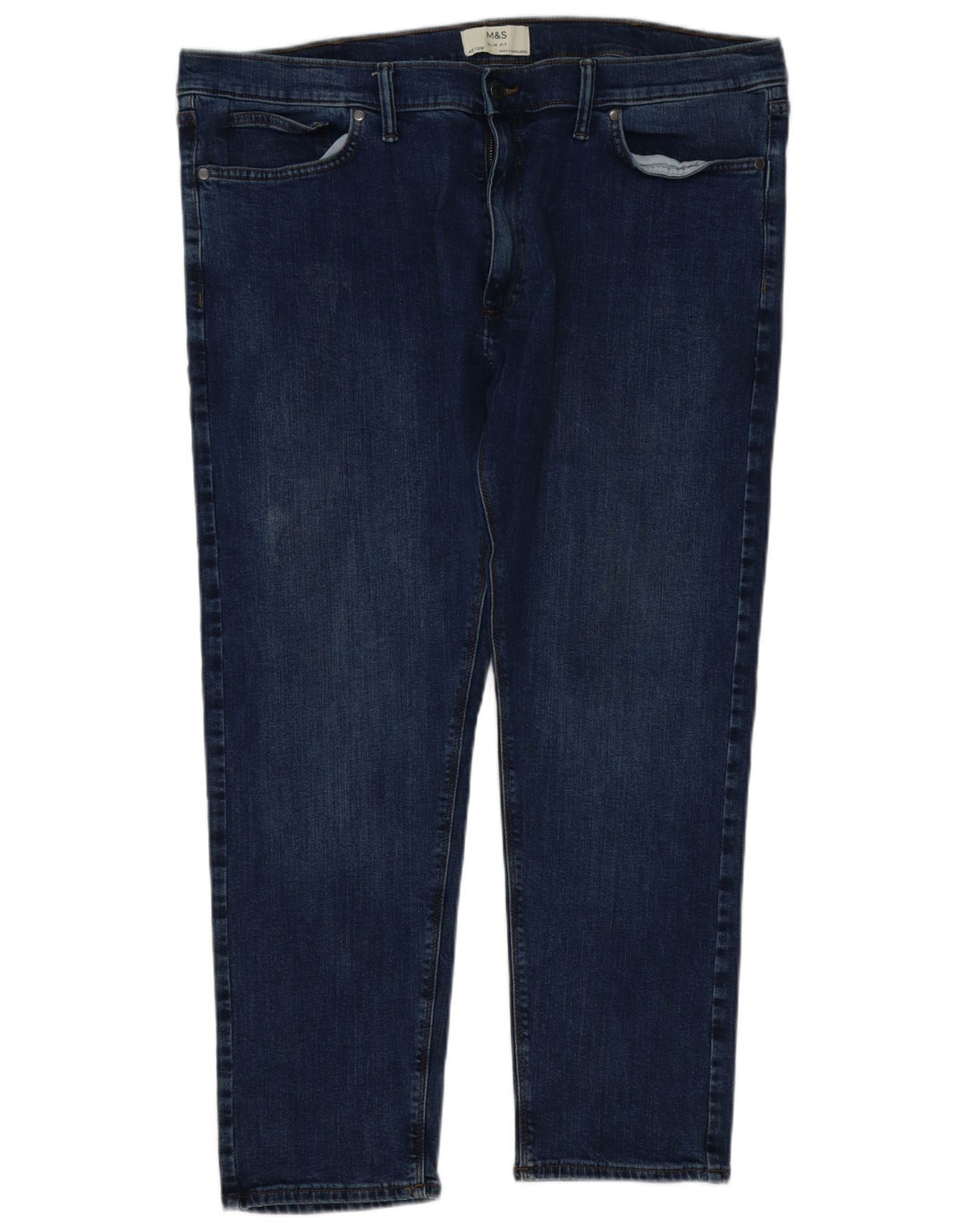 Marks & Spencer Ανδρικό Slim Jeans W40 L29 Μπλε βαμβακερό