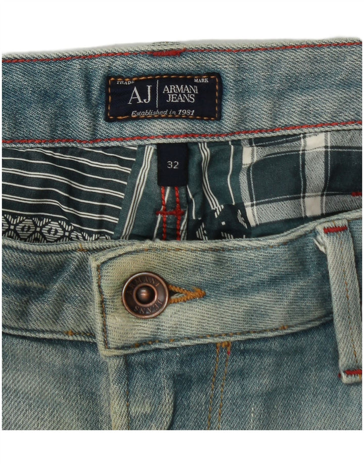 ARMANI Ανδρικό Slim Jeans W32 L34 Μπλε Βαμβακερό