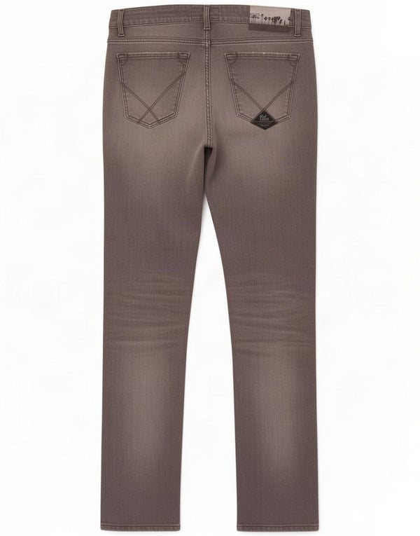 Roy Rogers Mens Slim Jeans W35 L31 Grey Cotton