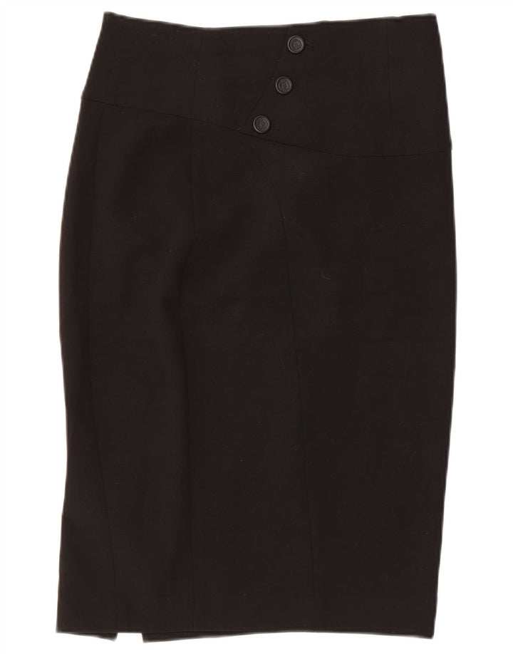 Zara Γυναικεία Pencil Φούστα Medium W28 Μαύρο Πολυεστέρας