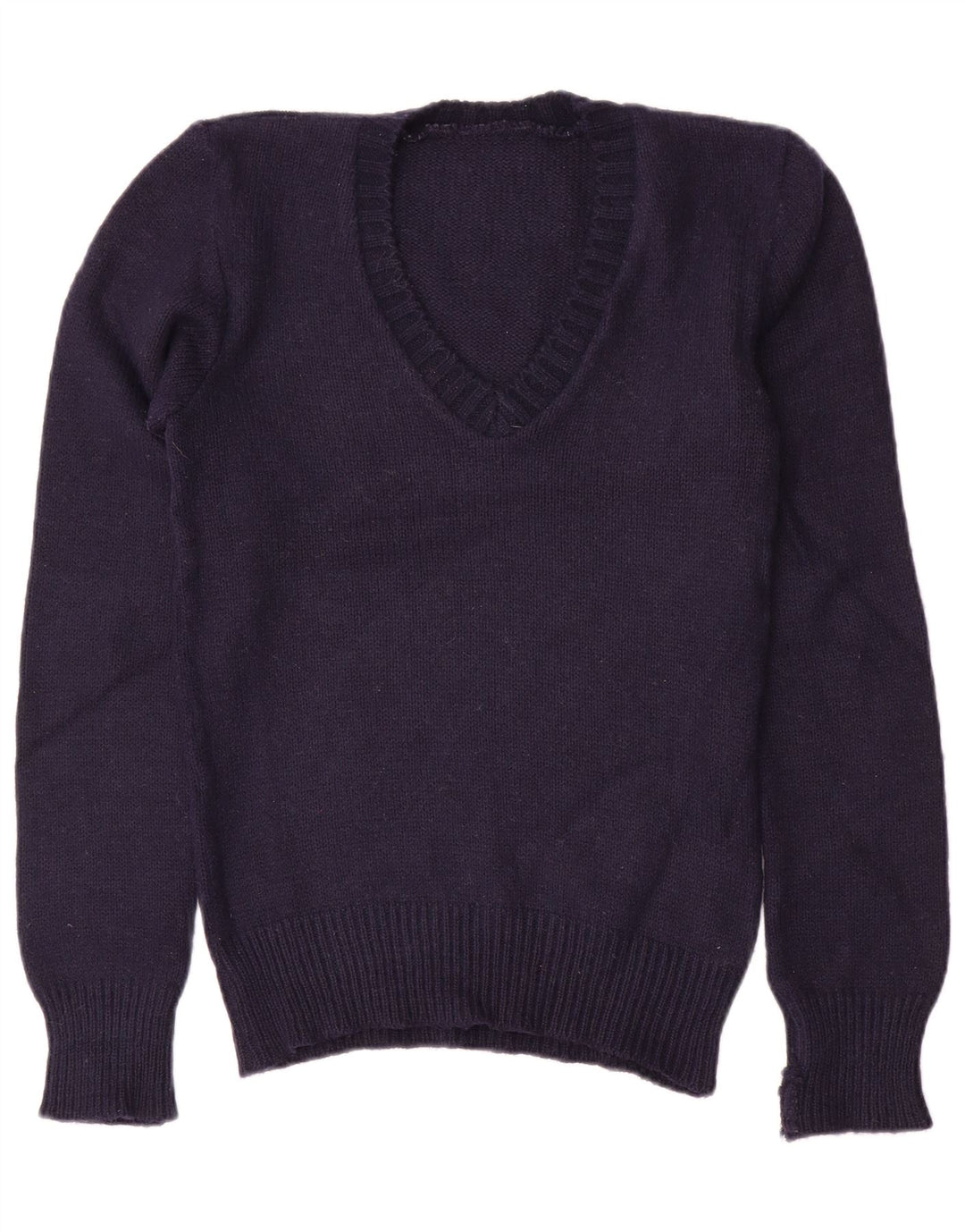 Γυναικείο πουλόβερ με λαιμόκοψη VNTAGE UK 10 Small Navy Blue