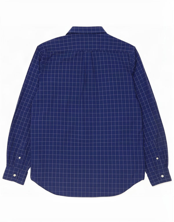 Ανδρικό πουκάμισο Nautica Large Navy Blue Check Cotton