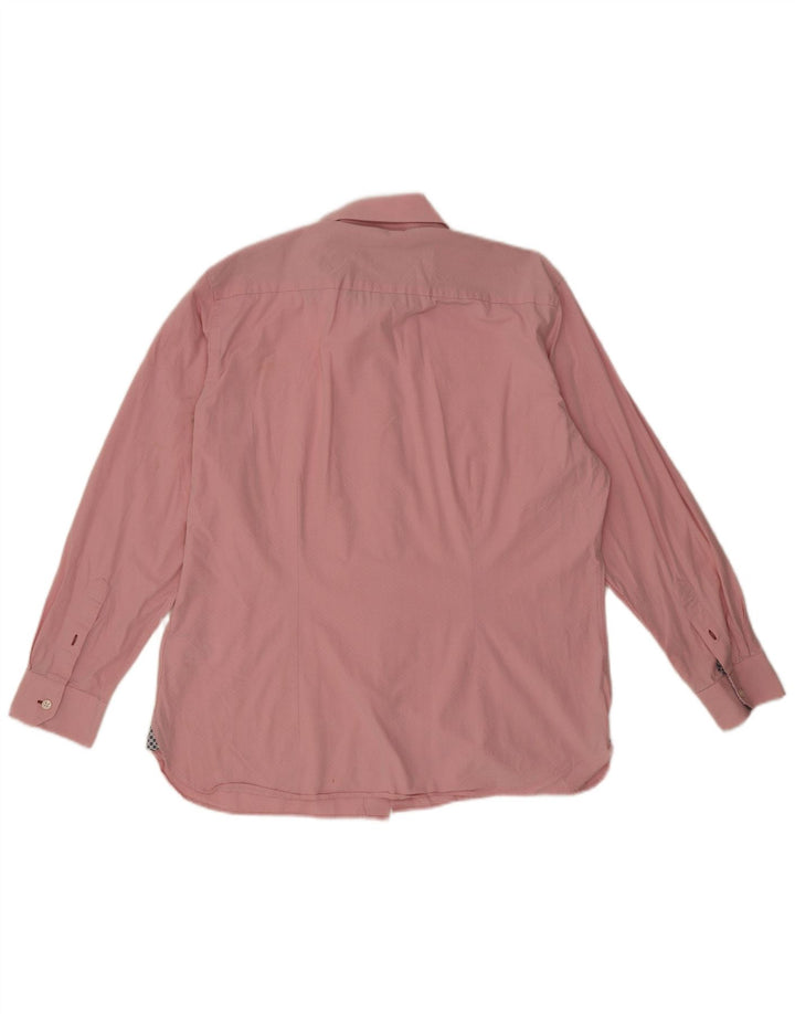 Ανδρικό πουκάμισο Ted Baker 16 1/2 μεγάλο ροζ γεωμετρικό βαμβάκι