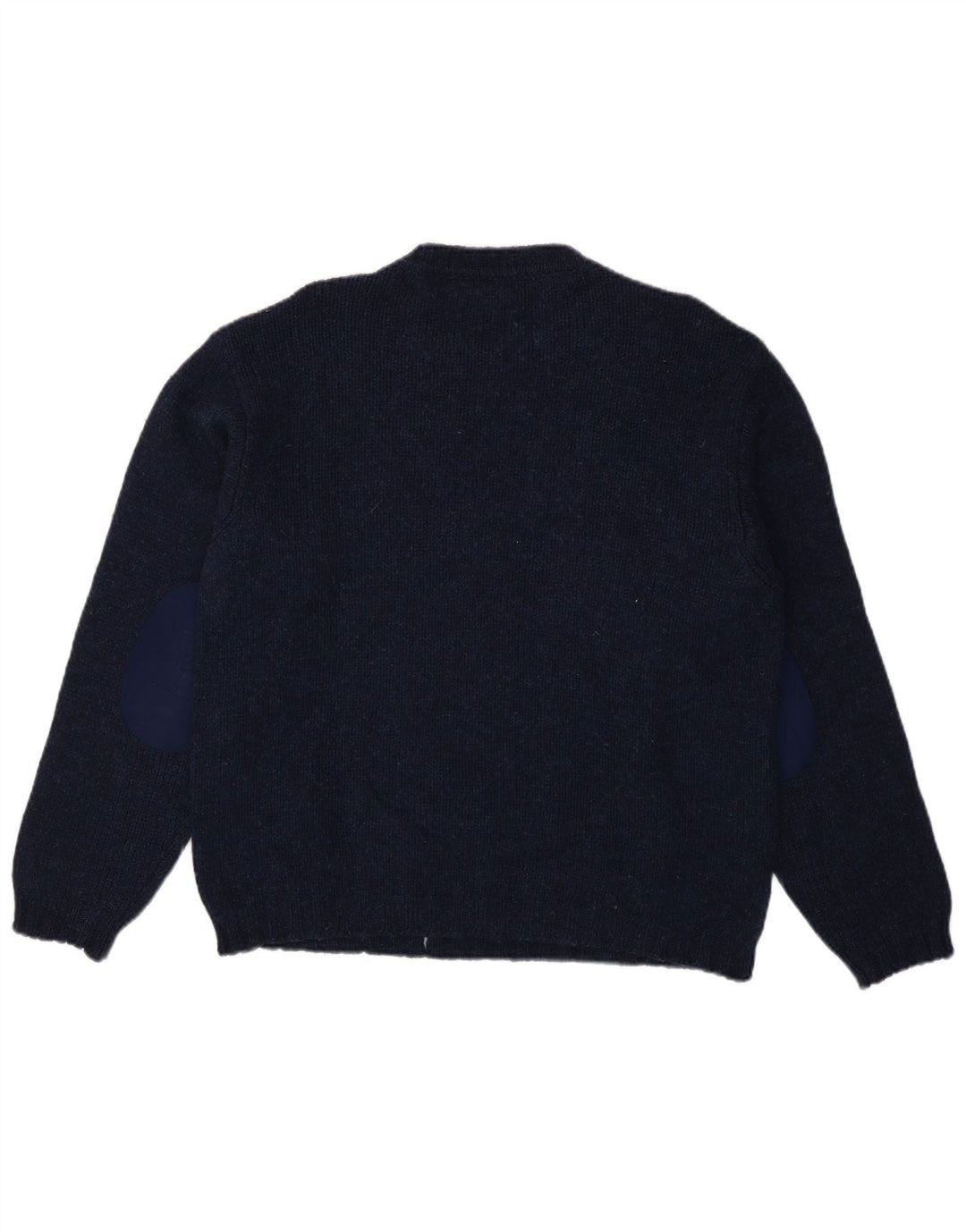 Ανδρικό πουλόβερ Benetton Crew Neck Jumper Large Navy Blue Argyle/Diamond