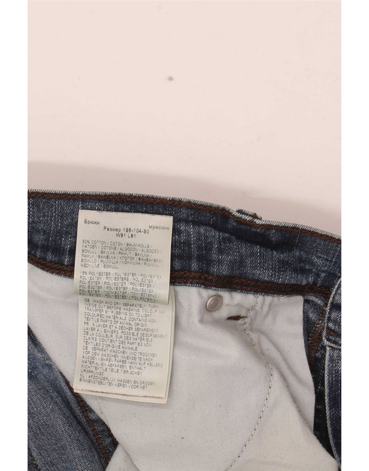 Wrangler Ανδρικό Texas Straight Jeans W36 L36 Μπλε βαμβακερό