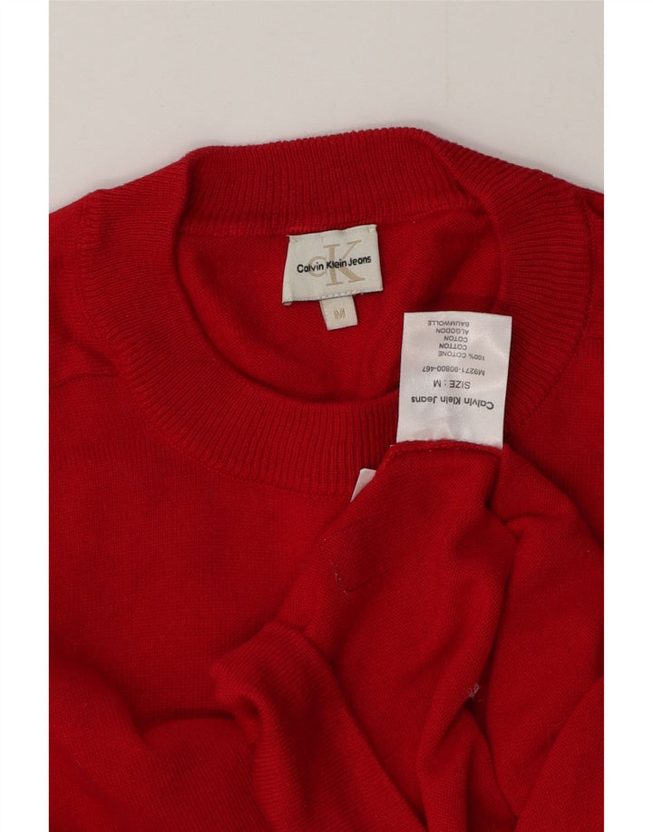 Calvin Klein Jeans Ανδρικό πουλόβερ με λαιμόκοψη, μεσαίο βαμβακερό
