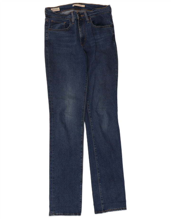 LEVI'S γυναικείο 724 ψηλό ίσιο τζιν W27 L32 Blue Lyocell