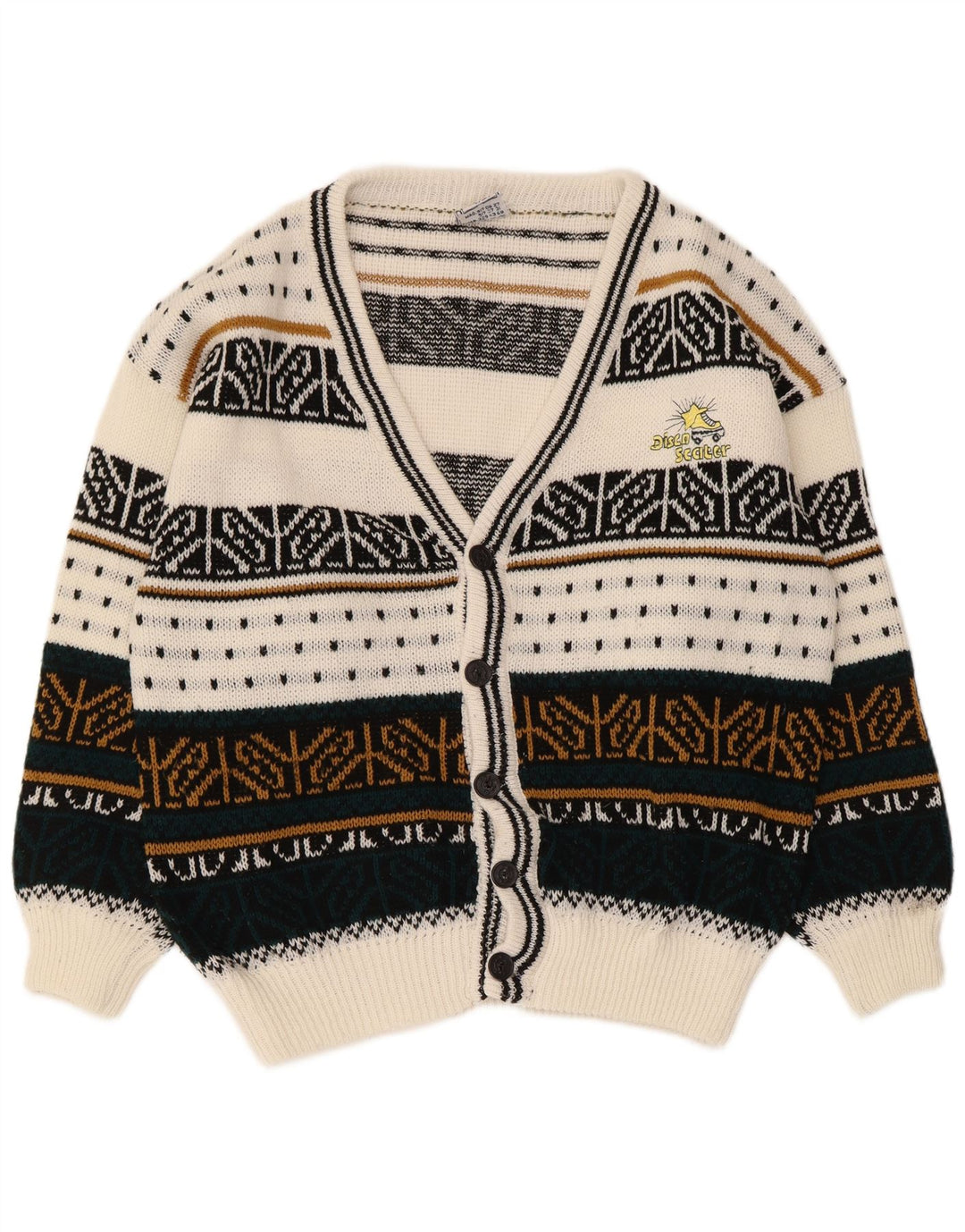 Vintage Ανδρικό Ζακέτα πουλόβερ Μεγάλο Πολύχρωμο Fair Isle