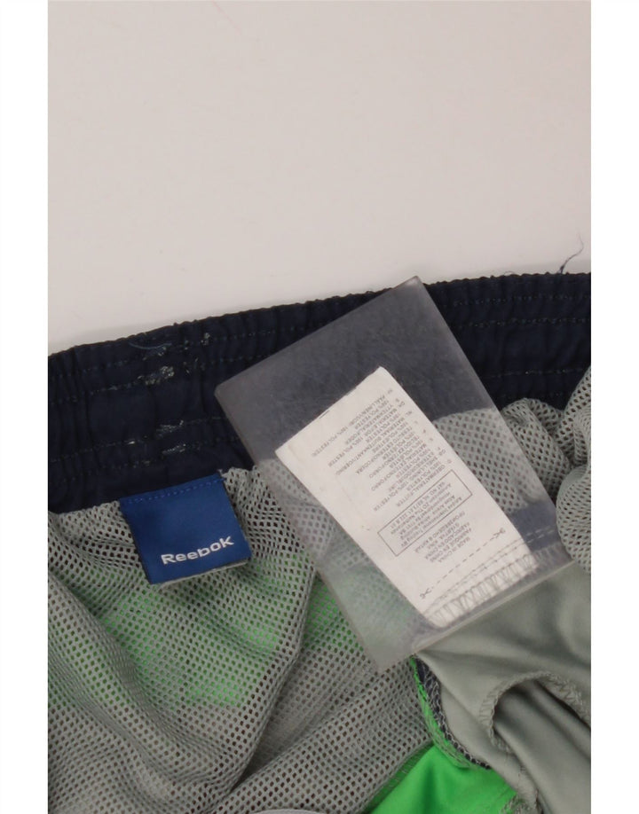 Ανδρικό σορτς κολύμβησης REEBOK XL Πράσινο Colourblock Πολυεστέρας