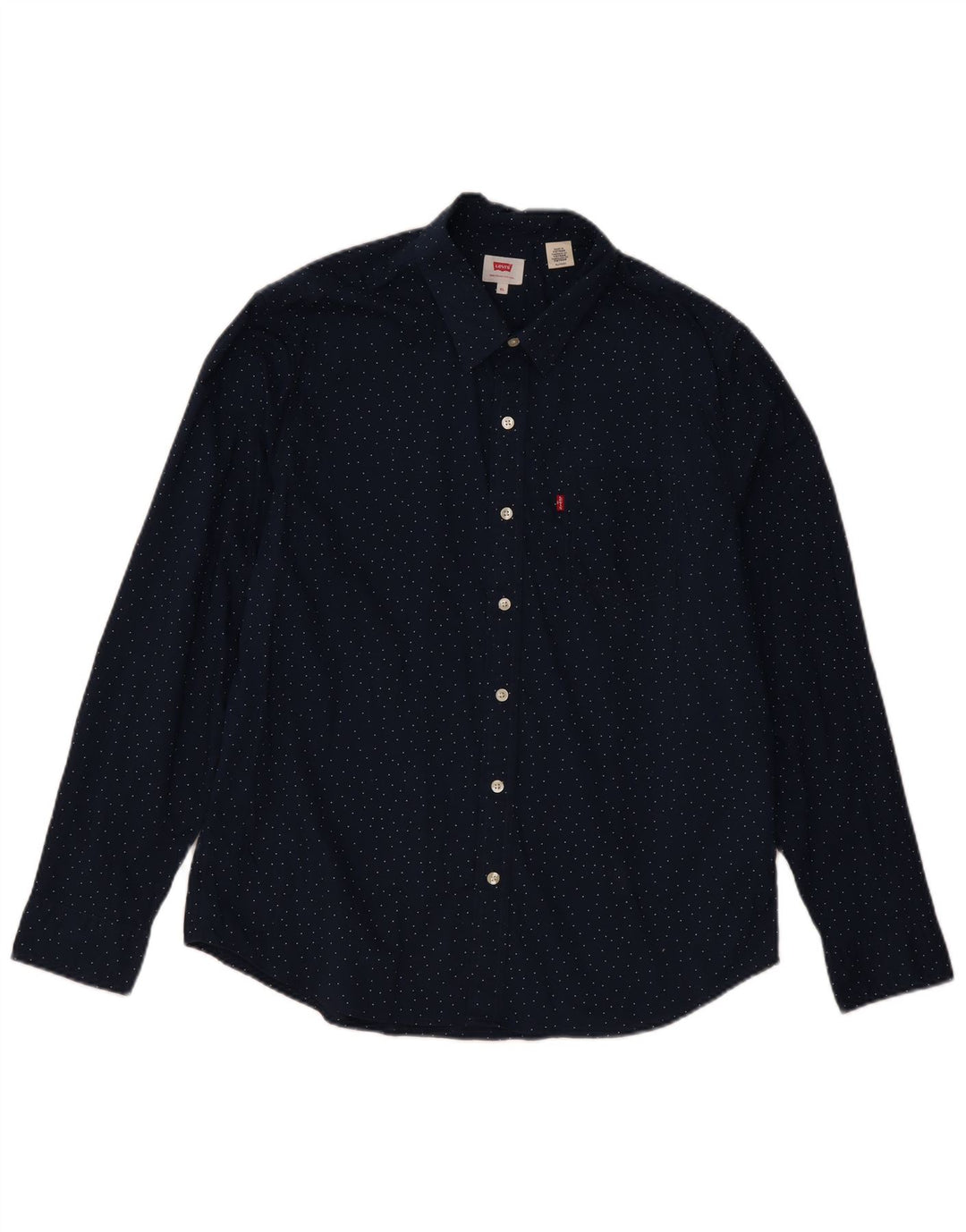 Ανδρικό πουκάμισο Levi's XL Navy Blue Spotted Cotton Classic