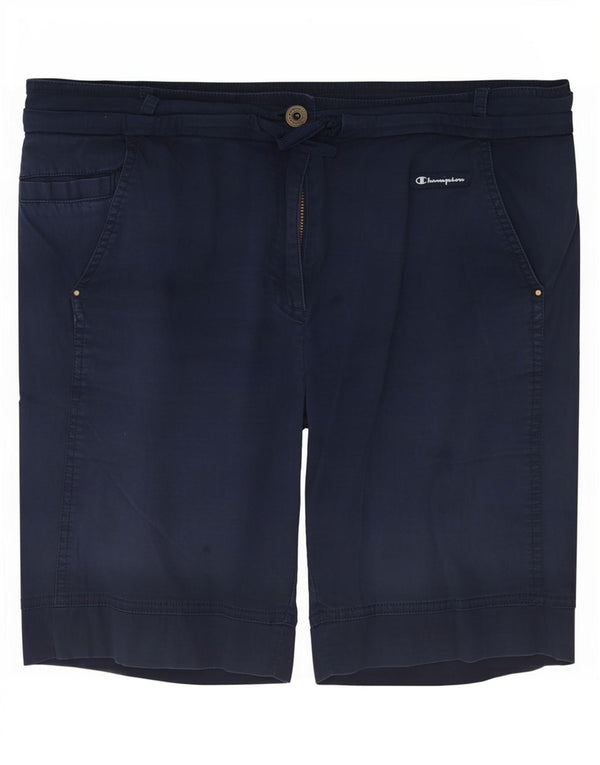 Champion Mens Chino Shorts Medium W32 Navy Blue Cotton