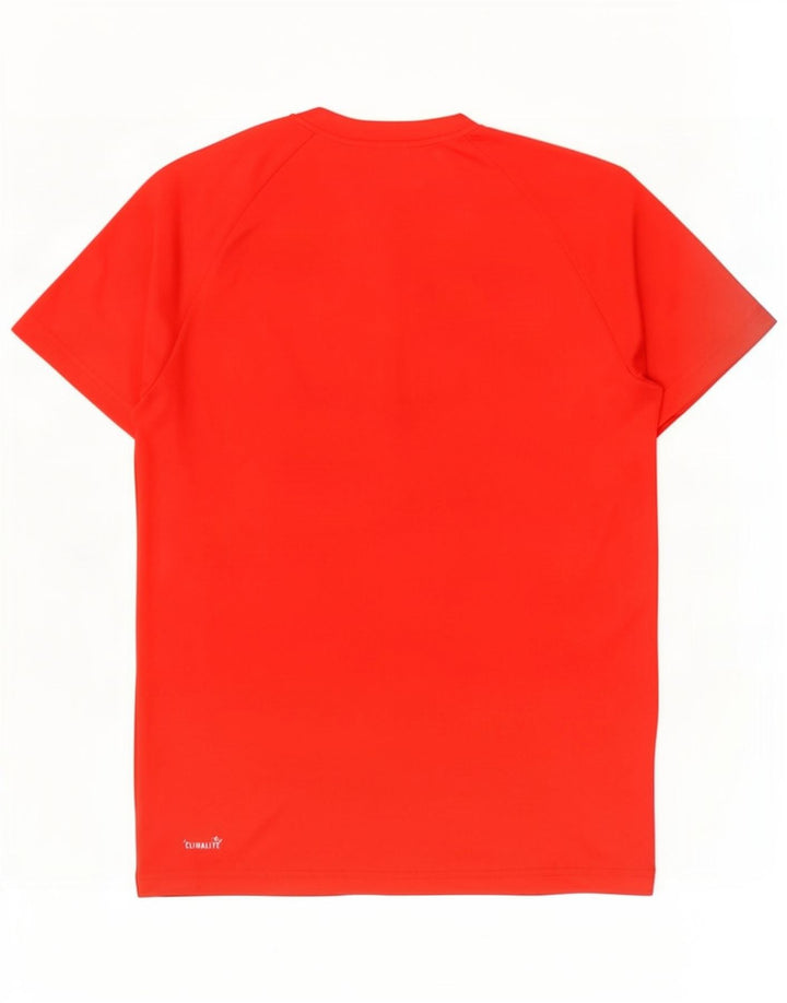 Ανδρικό T-Shirt Adidas Climalite Top Large Red Polyester