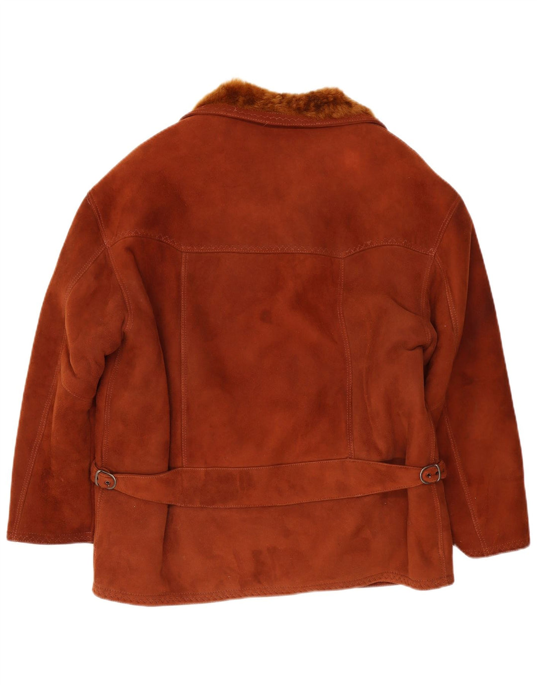 Vintage Ανδρικό Μπουφάν Shearling UK 38 Medium Brown
