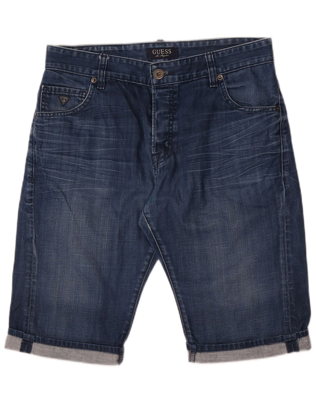 Ανδρικό τζιν σορτς Guess W31 Βαμβακερό μεσαίο μπλε