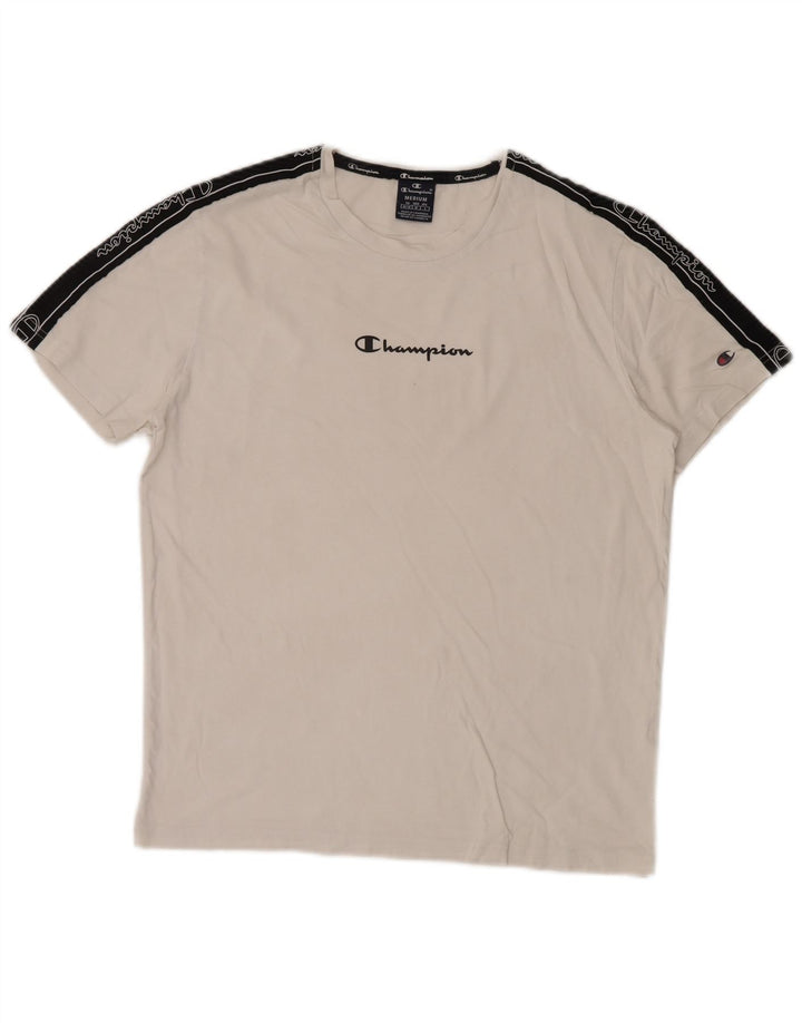 Ανδρικό γραφικό T-Shirt Champion Top Medium White Colourblock