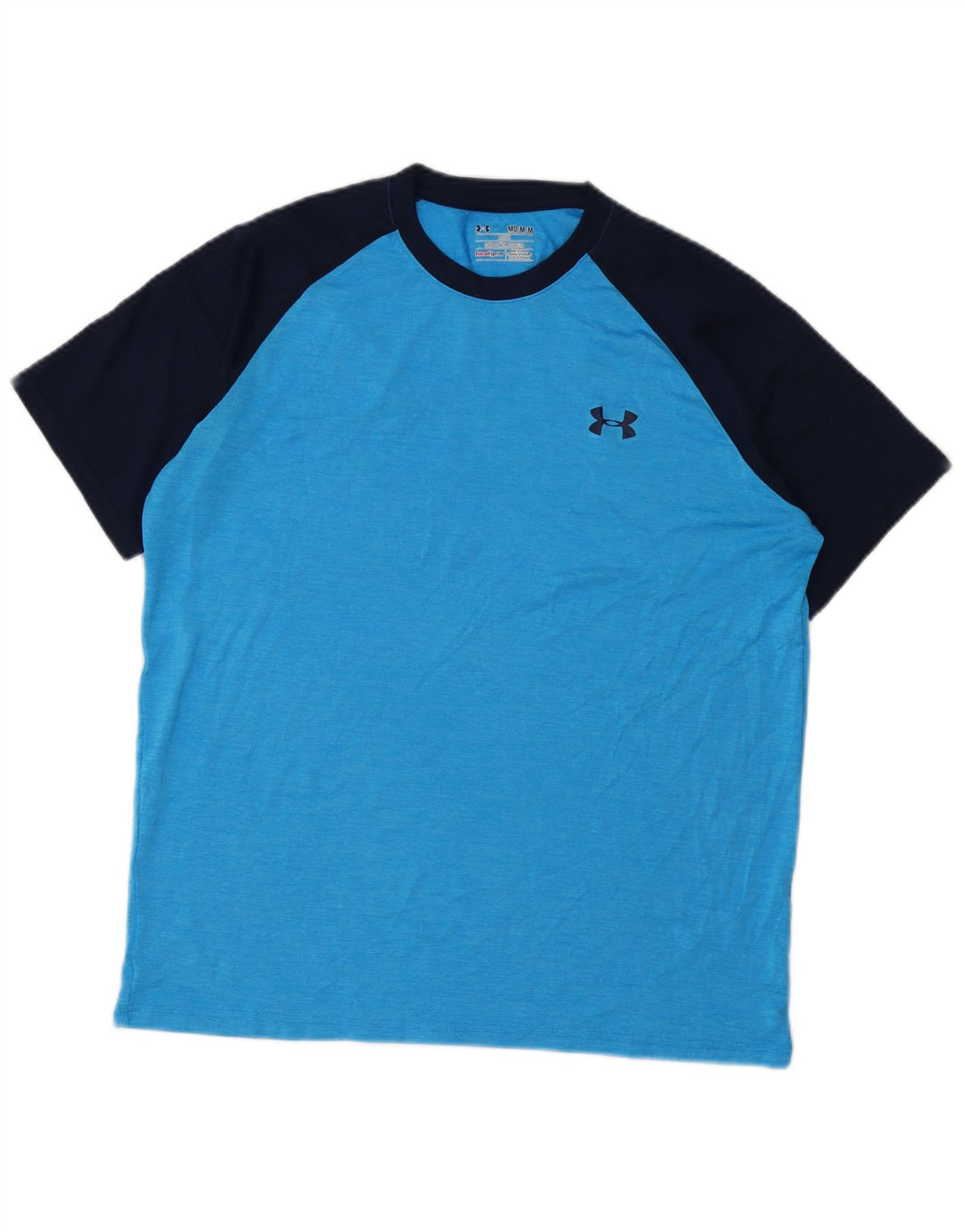 Ανδρικό μπλουζάκι UNDER Armour Heat Gear Top Medium Blue Colorblock Πολυεστέρας