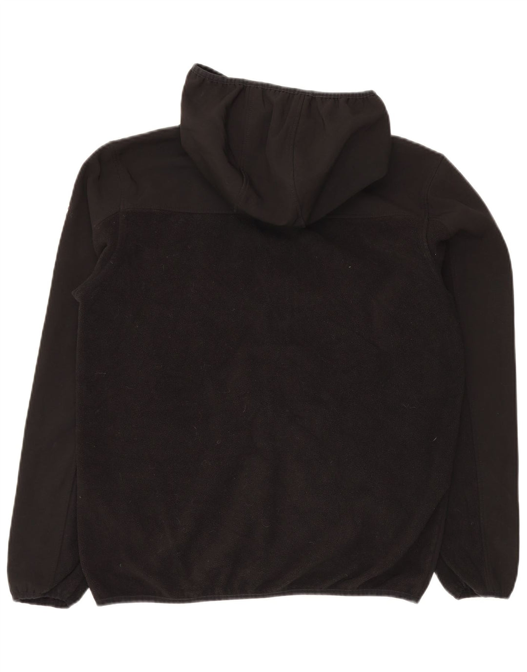 Ανδρικό μπουφάν Reebok με κουκούλα Fleece UK 38 Μεσαίου Μαύρου Πολυεστέρα