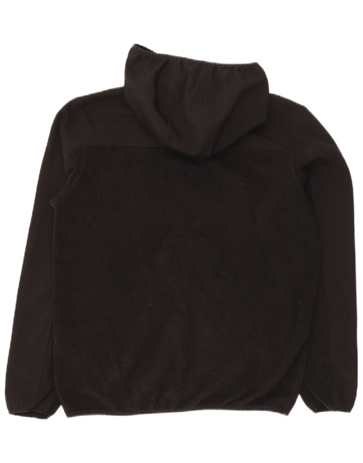 Ανδρικό μπουφάν Reebok με κουκούλα Fleece UK 38 Μεσαίου Μαύρου Πολυεστέρα