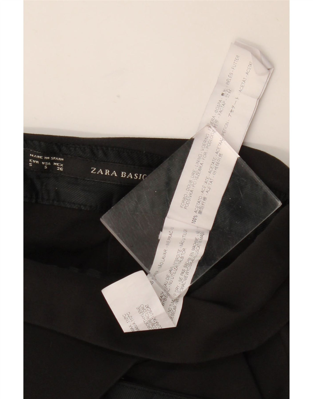 Γυναικείο Skort ZARA UK 8 Small Black Acetate